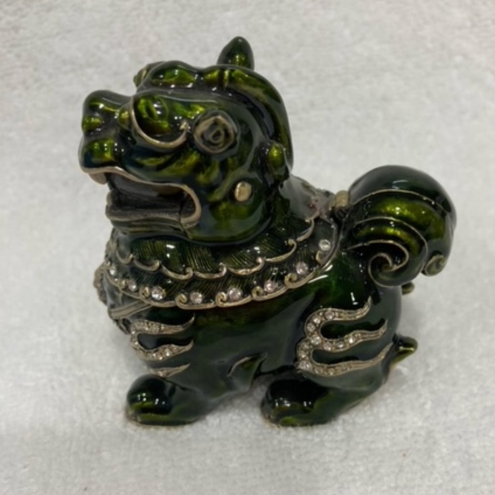 Enameled Dragon Box